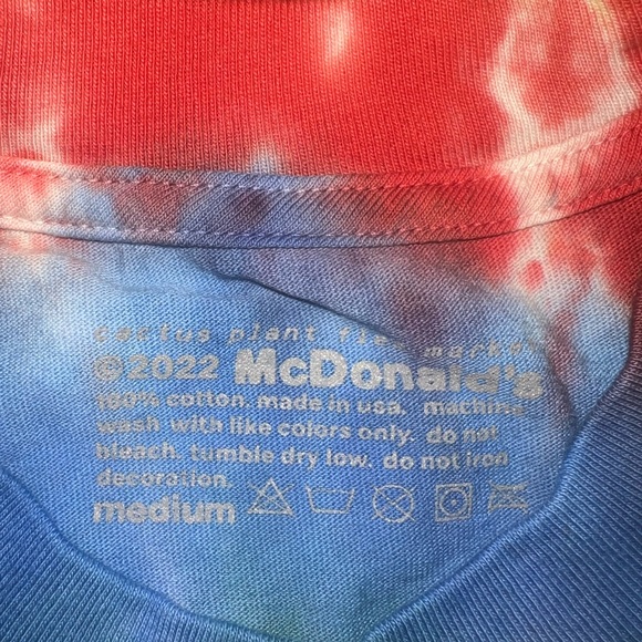 Cactus Plant Flea Market x MCDONALDS Cactus Buddy & Friends Tie Dye TShirt - Picture 3 of 10